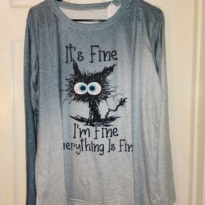 Gray Long Sleeve Shirt 2X PTP 27 "